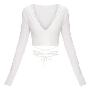 Tie Strappy Wrap Top • S